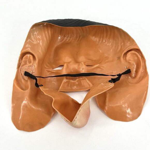 Vintage Laurel and Hardy Halloween Mask 1993 Oliver Hardy Larry Harmon Pictures - Picture 9 of 11